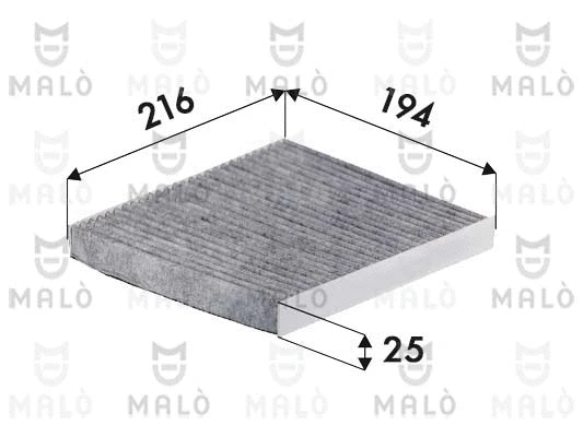 Filtre, air de l'habitacle AKRON-MALÒ 1531922