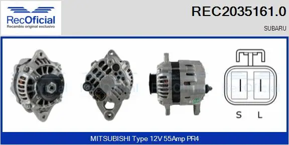 Alternateur RECOFICIAL REC2035161.0