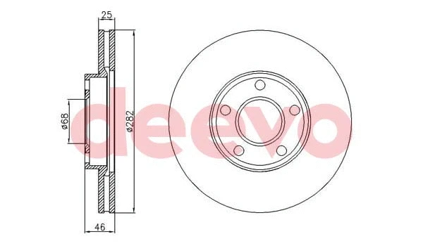 Disque de frein DEEVO BD33600