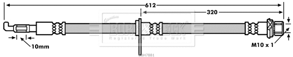 Flexible de frein BORG & BECK BBH7881