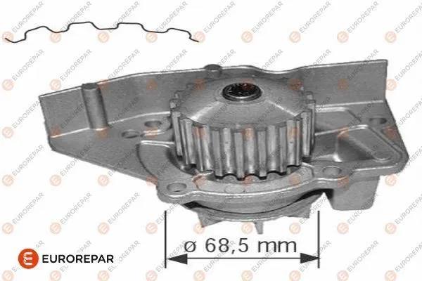Pompe à eau, refroidissement du moteur EUROREPAR 1623097980