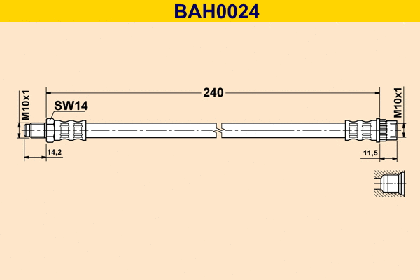 Flexible de frein BARUM BAH0024