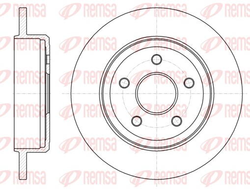 Disque de frein REMSA 61211.00
