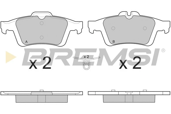 Kit de plaquettes de frein, frein à disque BREMSI BP3217