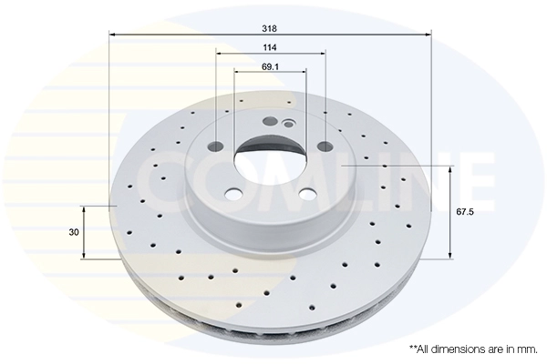 Disque de frein COMLINE ADC5096V