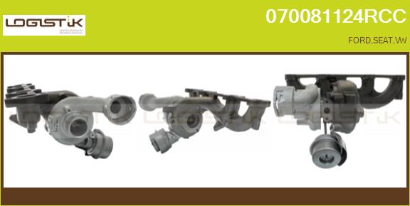 Turbocompresseur, suralimentation LGK 070081124RCC