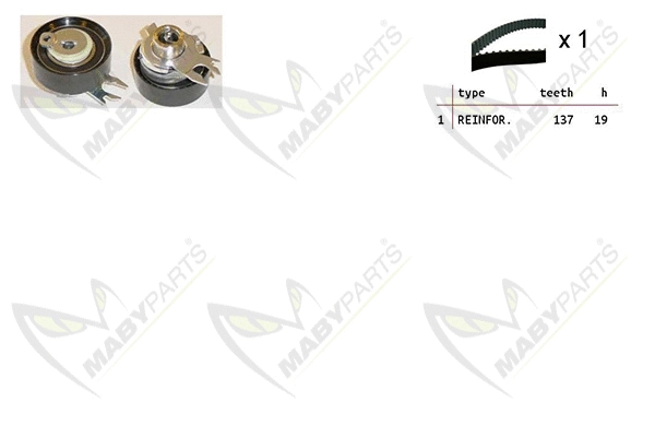 Kit de courroie crantée MABYPARTS OBK010251