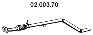 Tuyau d'échappement EBERSPÄCHER 02.003.70
