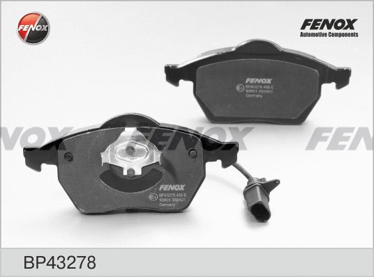 Kit de plaquettes de frein, frein à disque FENOX BP43278
