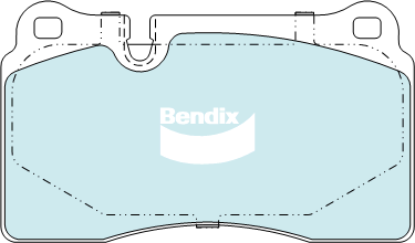 Kit de plaquettes de frein, frein à disque BENDIX-SEA DB2228 4WD