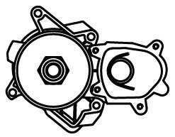Pompe à eau, refroidissement du moteur LUZAR LWP 2611