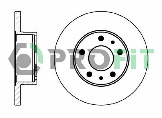 Disque de frein PROFIT 5010-0758