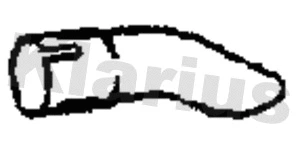 Tuyau d'échappement KLARIUS 110657