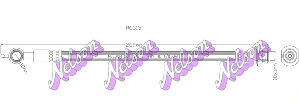 Flexible de frein KAWE H6315