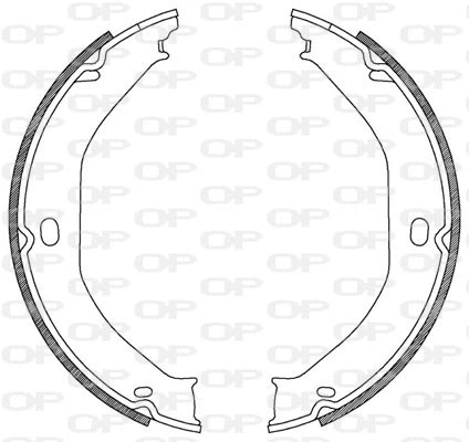 Jeu de mâchoires de frein OPEN PARTS BSA2183.00