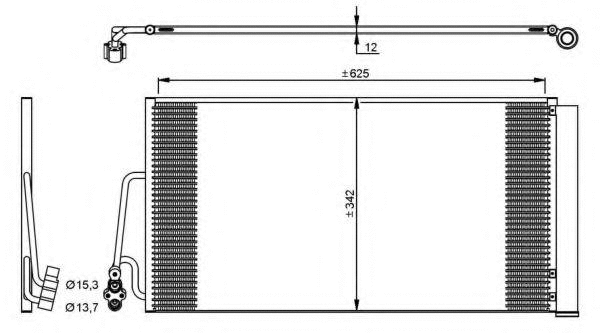 Condenseur, climatisation MTR 12133775
