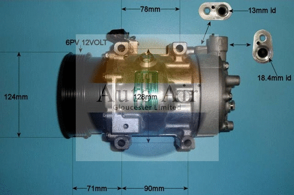 Compresseur, climatisation AUTO AIR GLOUCESTER 14-1137