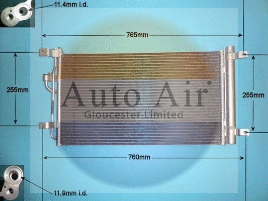 Condenseur, climatisation AUTO AIR GLOUCESTER 16-1408