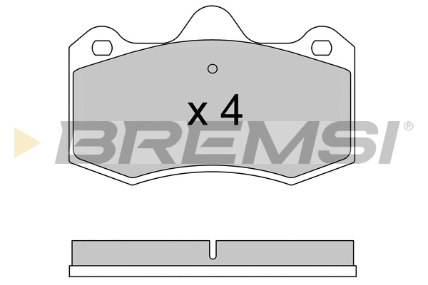 Kit de plaquettes de frein, frein à disque BREMSI BP3617