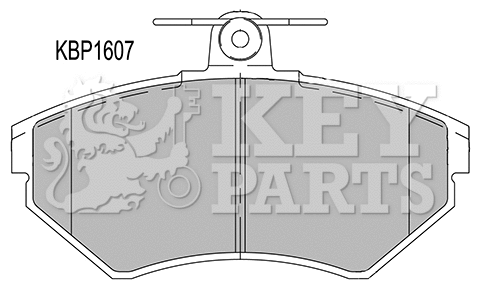 Kit de plaquettes de frein, frein à disque KEY PARTS KBP1607