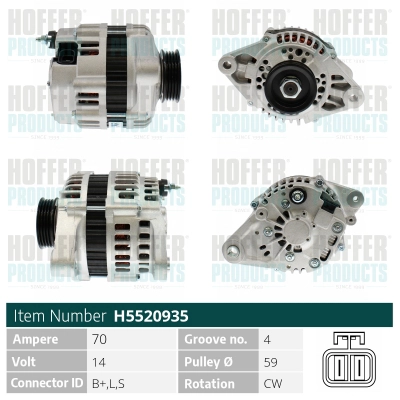 Alternateur HOFFER H5520935