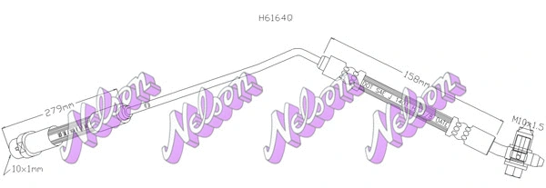 Flexible de frein KAWE H6164Q