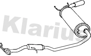 Silencieux arrière KLARIUS 210144