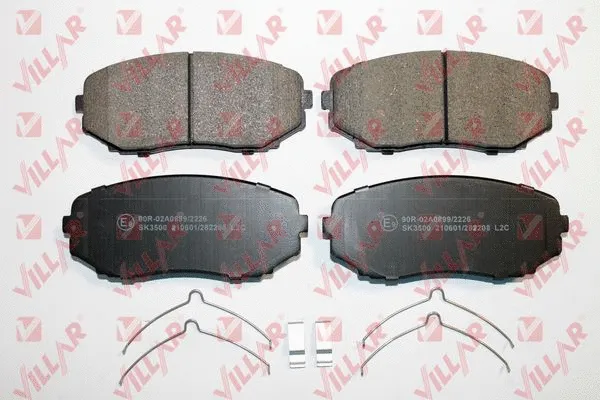Kit de plaquettes de frein, frein à disque VILLAR 626.2208