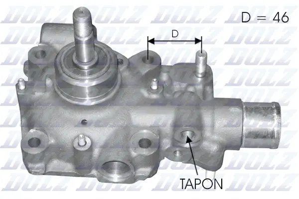 Pompe à eau, refroidissement du moteur DOLZ B121