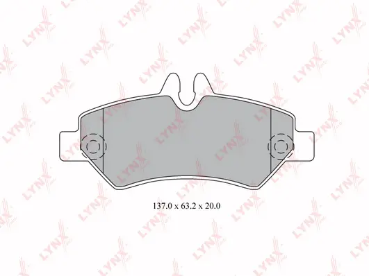 Kit de plaquettes de frein, frein à disque LYNXAUTO BD-5342