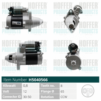 Démarreur HOFFER H5040566