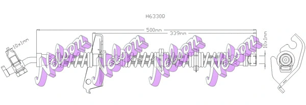 Flexible de frein KAWE H6330Q