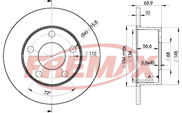 Disque de frein FREMAX BD-4060