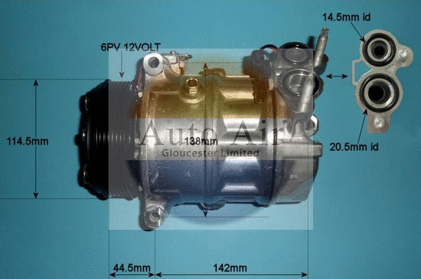 Compresseur, climatisation AUTO AIR GLOUCESTER 14-2083P