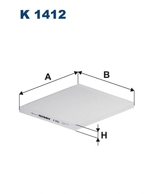 Filtre, air de l'habitacle FILTRON K 1412