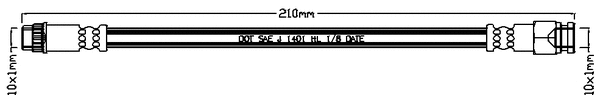 Flexible de frein JURATEK JBH1046