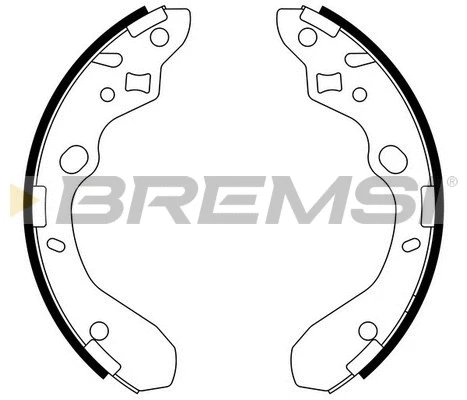 Jeu de mâchoires de frein BREMSI GF0792
