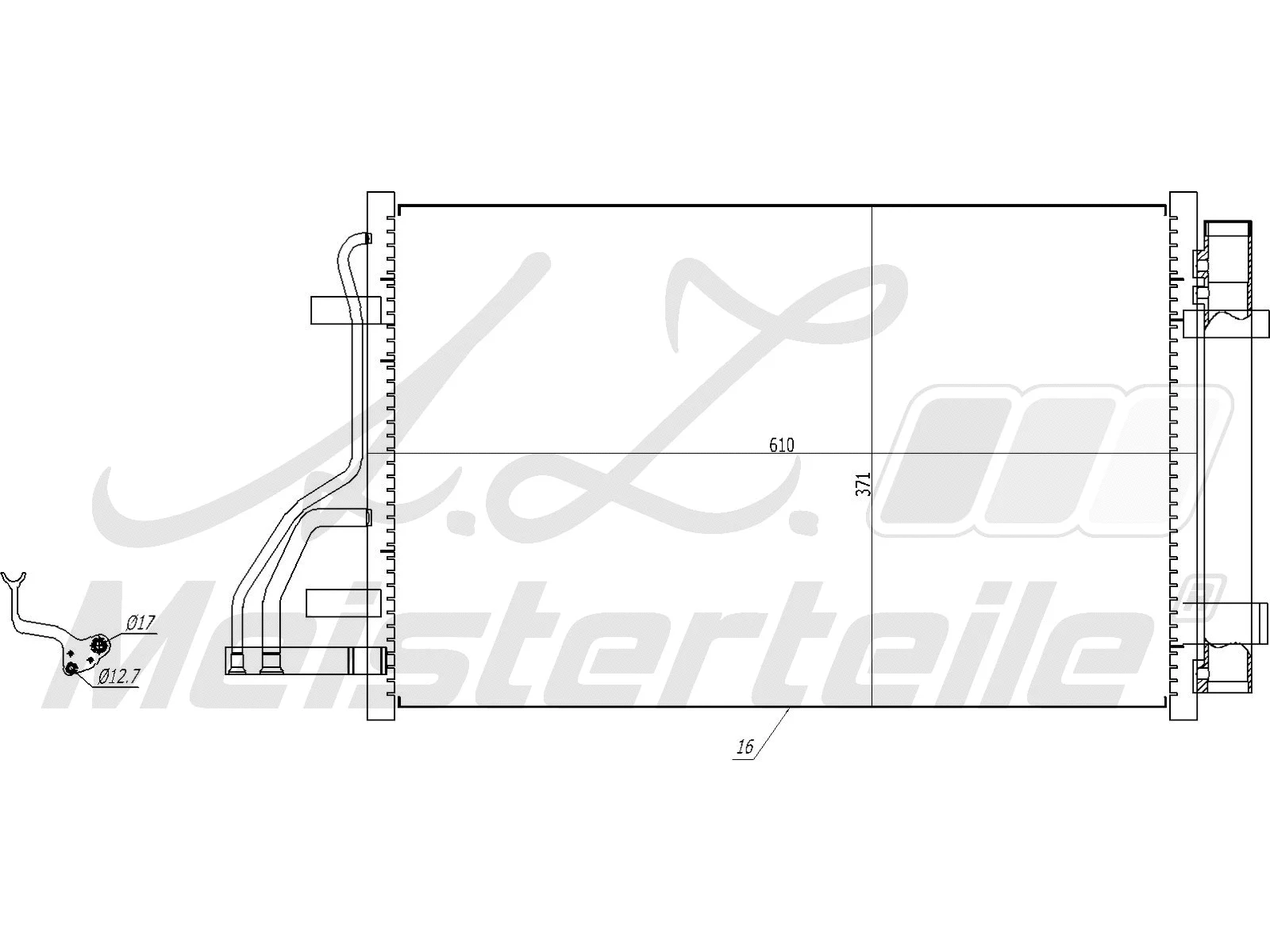 Condenseur, climatisation A.Z. Meisterteile AZMT-45-030-1126