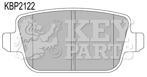 Kit de plaquettes de frein, frein à disque KEY PARTS KBP2122