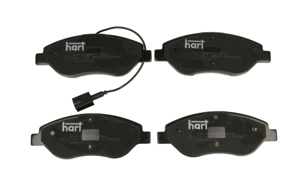 Kit de plaquettes de frein, frein à disque HART 228 853
