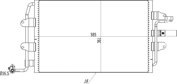 Condenseur, climatisation HART 606 209
