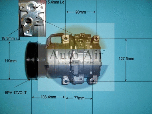 Compresseur, climatisation AUTO AIR GLOUCESTER 14-0092