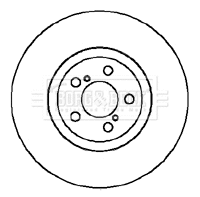 Disque de frein BORG & BECK BBD5875S