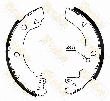 Jeu de mâchoires de frein Brake ENGINEERING SH1280