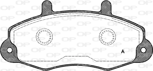 Kit de plaquettes de frein, frein à disque OPEN PARTS BPA0391.00