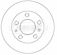 Disque de frein BORG & BECK BBD5770S