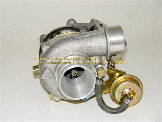 Turbocompresseur, suralimentation SCHLÜTTER TURBOLADER 172-03000