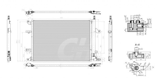 Condenseur, climatisation HART 607 815