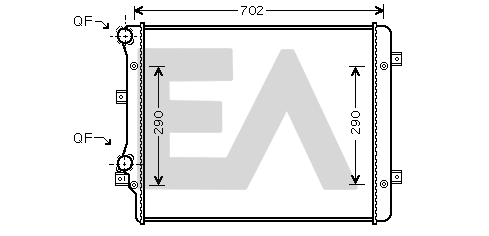 Radiateur, refroidissement du moteur EACLIMA 31R77049