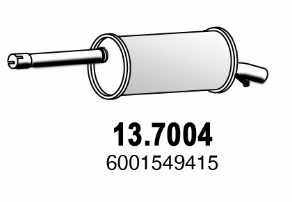 Silencieux arrière ASSO 13.7004